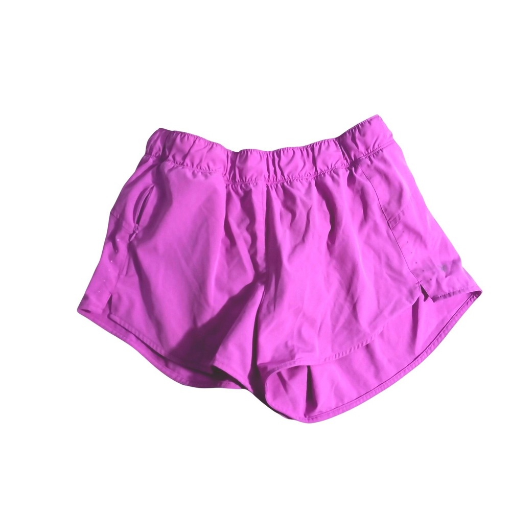 Old Navy Active Womens Purple Running Shorts Elastic Waist Zip Pocket Size S